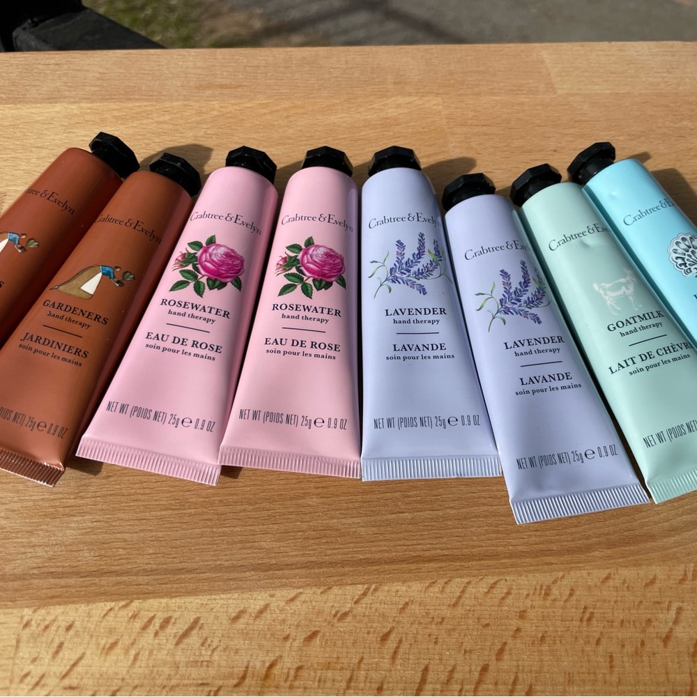 8 * Crabtree  & Evelyn hand therapy 25g each